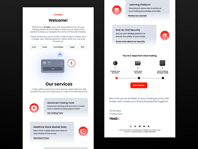 Email Design for Trading Exchange email email design email marketing graphic design