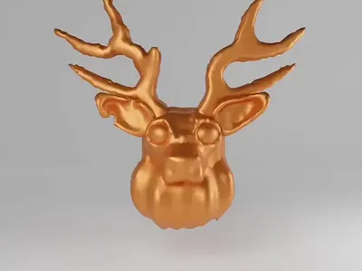 Golden Goat 3D Illustration 3d 3d blender 3d illustrations illustration illustrations