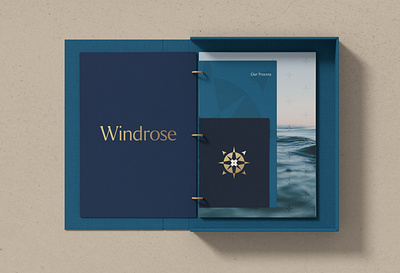 Windrose Agency | Concept 3 agency branding compass nautical