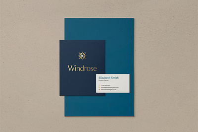 Windrose Agency | Concept 3 agency branding compass logo