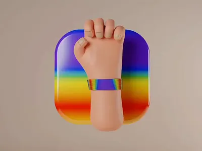 LGBTQ Symbol | 3D Animation | 3D Illustration 3d 3d animation 3d blender 3d design design