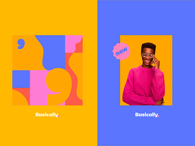 Basically, Initial Concepts branding comma concepts gopuff pattern