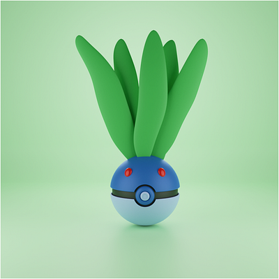 Pokemon Ball | Oddish 3d 3d blender 3d design design illustration