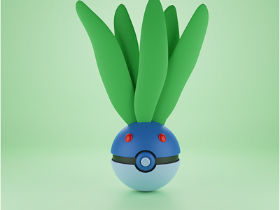 Pokemon Ball | Oddish 3d 3d blender 3d design design illustration