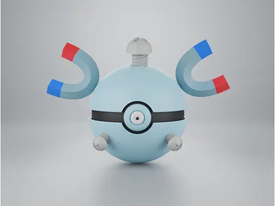 Pokemon Ball Megnamet 3d 3d blender 3d design illustration