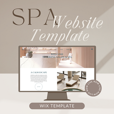 Wix Website Spa Template book clients booking website business website design website services website spa business spa design spa services spa website web template website template wix design wix template wix website design wix website template