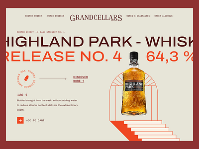 Grand Cellars branding logo web design whisky
