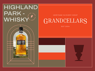 Grand Cellars branding key visual logotype whisky