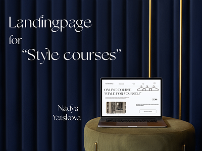 Design concept landingpage for style courses. adaptive design course figma landingpage online course responsive ui user interface ux web design