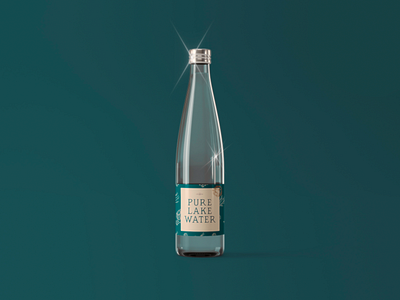 Complimentary Water Label Design / Ruca Rayen graphic design label design