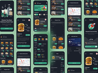 Food Delivery Mobile App Design nutritions