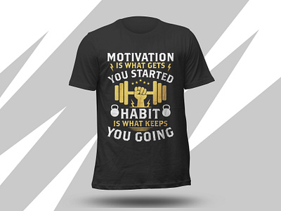 Habit is what keeps you going quotes lettering