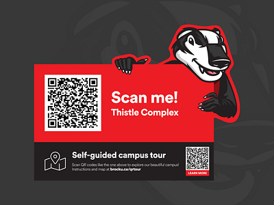 Brock University Mascot Sticker badger graphic design illustration mascot school vector illustration