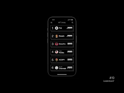Leaderboard graphic design mobile app design ui ux web design