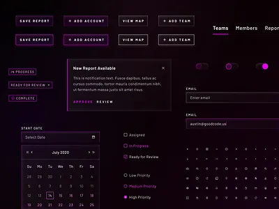 Sci-Fi Component Library component library cyber cybersecurity dashboard dataviz design graphic design ui ux