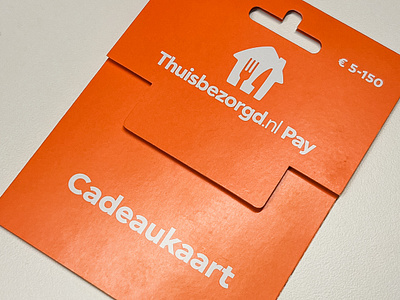 Thuisbezorgd.nl Pay: Gift Card Carrier blueprint brand design branding card cards concept dtp graphic design layout payment print product retail visual design