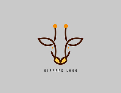 Giraffe Logo animal logo branding giraffe logo graphic design logo logo design