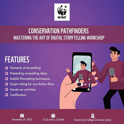 Instagram Post, WWF-Pakistan page branding design graphic design illustration logo typography