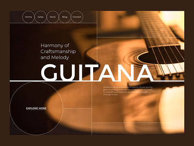 The redesign of the guitar lessons website Guitana design ui ux