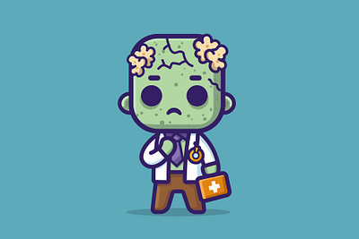 Zombie doctor stethoscope