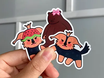 Stickers! art illustration stickers