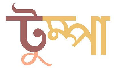Bangla Word Typography- Tumpa bangla word typography tumpa illustration typography