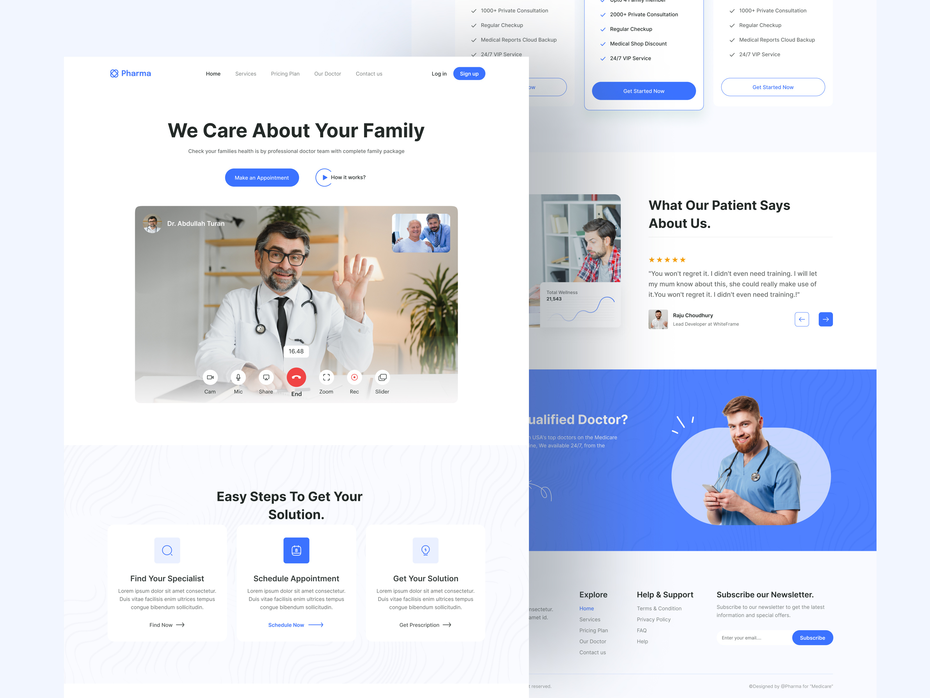 Example of Multi Page Website Design In Figma