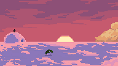 North Pole Pixel art north pixel pixel art pole sunset