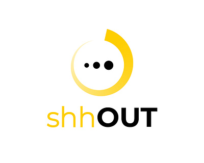 shhOUT / Messaging App logo branding dailylogochallenge design graphic design illustration logo typography vector
