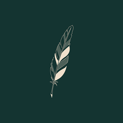 Feather design. illustration