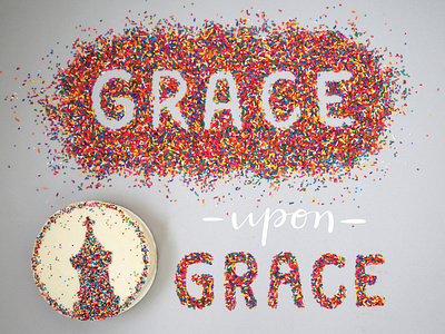 Grace Upon Grace design food food typography typography