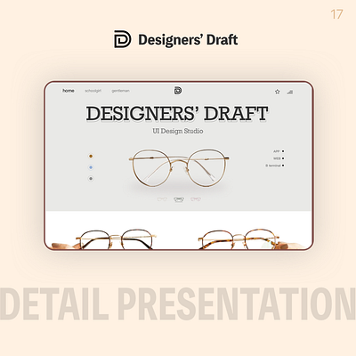 Classic Glasses -- Designers' Drafts app branding design graphic design illustration logo typography ui ux vector