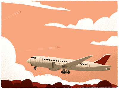 Fly Away - 2 of 3 airplane airport canadian artist illustration retro travel vacation vintage yeg