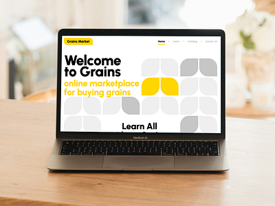 Grains Market Design Exploration design figma framer grains graphic design ui web