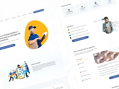 Landing Page | Delivery Service | Loocal delivery design desktop landing page ui ui design ux