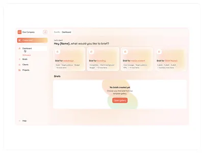 briefbo / dashboard app app design card clean dashboard fluid future futuristic glass glass effect menu minimal nav navigation neomorphism ui ux