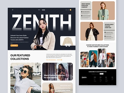 Website Design - Clothing Brand branding clothing design graphic design illustration logo mobile app store ui ux vector web design website