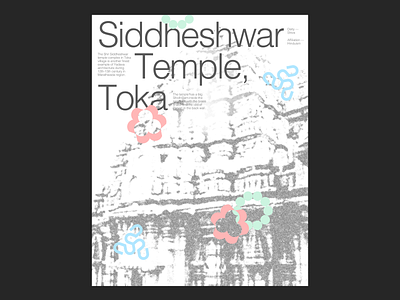 Siddheshwar Temple, Toka poster design graphic design minimalism poster temple