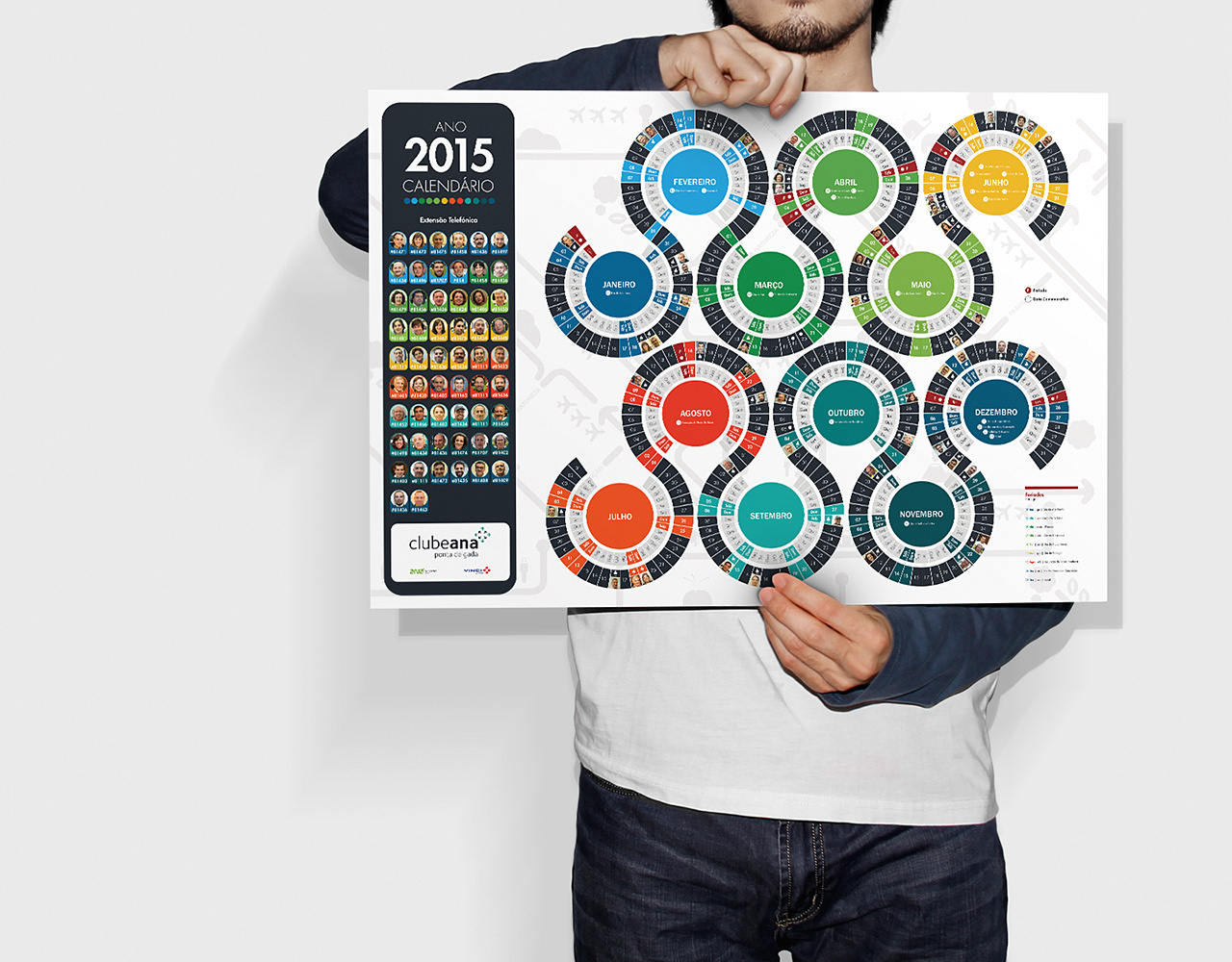 Ana Aeroportos | Desk Calendar Design desk calendar desk calendar design graphic design print design