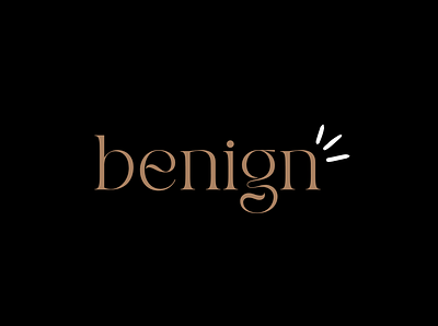 benign logo- Logo Designing branding branding logo design graphic design logo