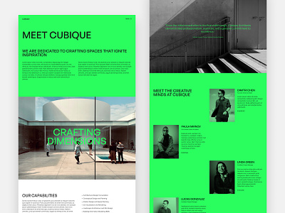 Cubique - Architecture Website Template architecture interior design web design webflow website