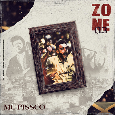 MC PISSCO - ZONE 03 - Cover art design album cover branding cd cover cover art design graphic design illustration mixtape cover