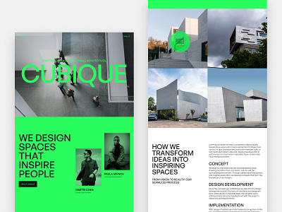 Cubique - Architecture Website Template architecture design web design webflow website