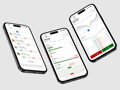 Mobile Stock and Finance App charts crypto dashboard data visualization finance fintech ios mobile stocks ui