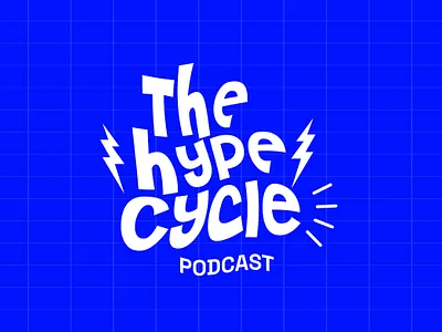 The Hype Cycle Branding branding branding kit covert art design graphic design hype cycle podcast logo logo design podcast podcast brand identity podcast branding podcast cover art podcast visual identity social media design visual identity