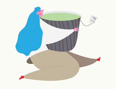 The Good Cup Of Tea. editorial illustration illustration illustrator vector