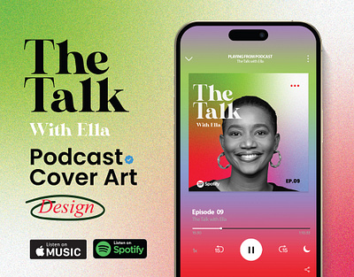 The Talk Podcast Cover art animation art branding cover cover art graphic design logo motion graphics podcast podcast cover art