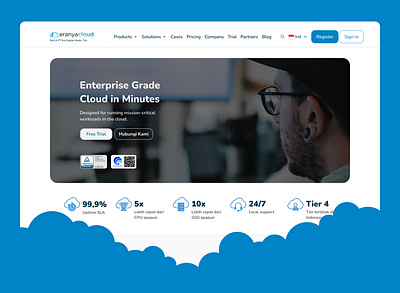 Redesign the Eranya Cloud Website cloud computing eranyacloud redesign