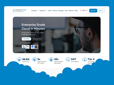 Redesign the Eranya Cloud Website cloud computing eranyacloud redesign