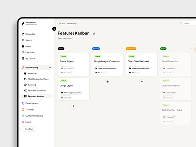 Dashboard Kanban chart dashboard dashboard kanban design details graphic kanban list minimalist propertise simple ui ux website